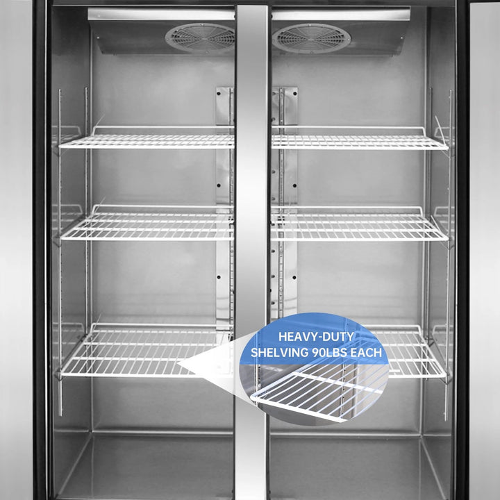 refrigerator without freezer shelves