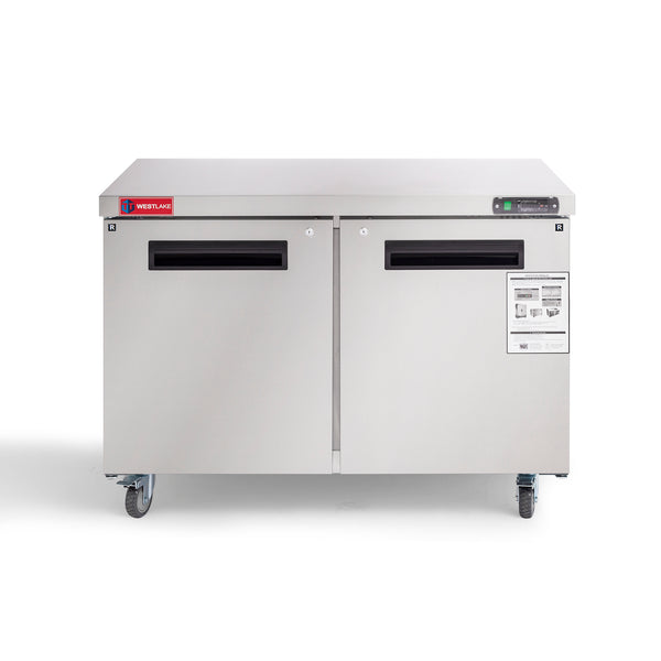 Commercial Refrigerator Worktop Undercounter Refrigerator Westlake WKTR-48B front look double door