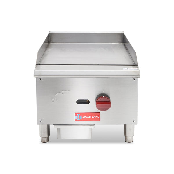 commercial grill flat top Westlake EGG-16S 1 burner plate front look