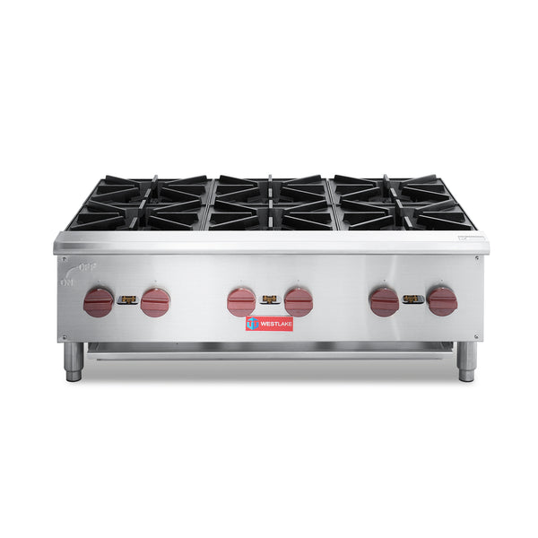 commercial stovetop hot plate 6 burner westlake front look countertop 