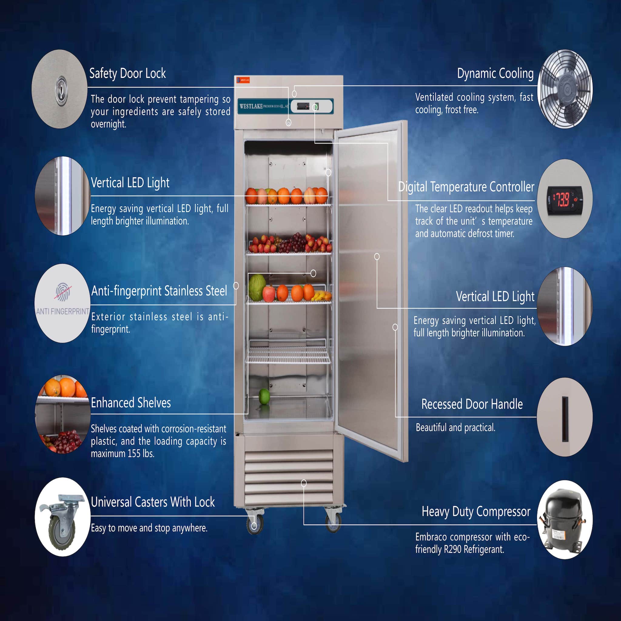 Freezer Upright Frost Free WKF 23B BitimexHome DFW Restaurant Freezer upright frost free wkf 23b bitimexhome dfw restaurant