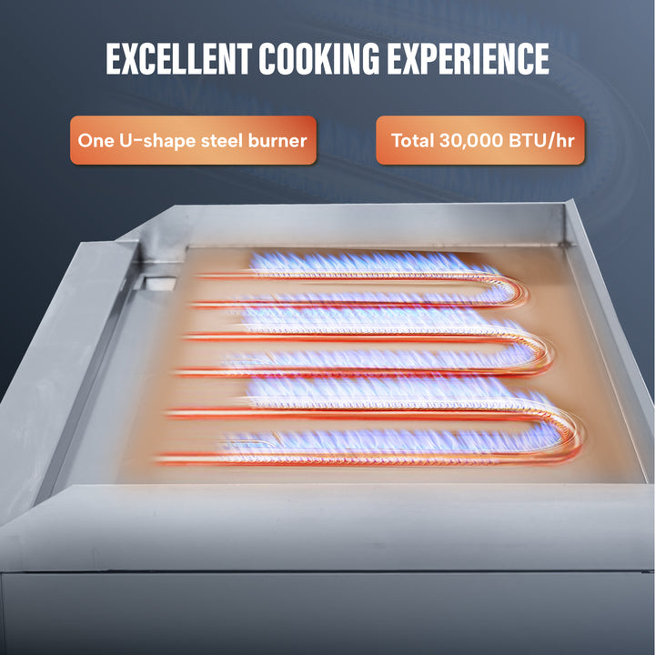 countertop griddle excellent cooking experience plate total 30,000 BTU