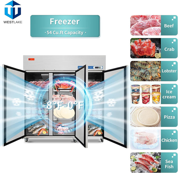 freezer 54 cu.ft. frozen food