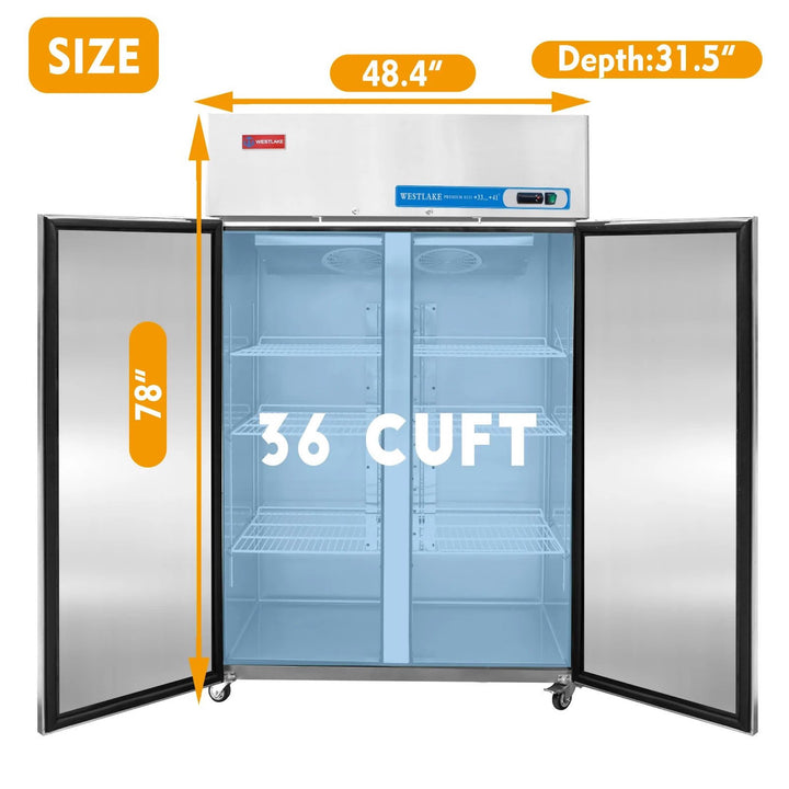 Refrigerator without freezer size 36 cu ft depth width height in inches